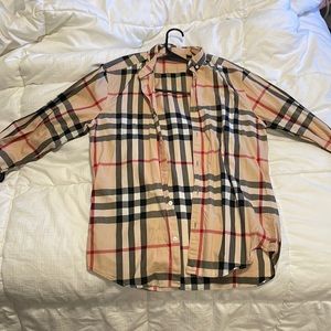 Authentic Burberry Brit Long Sleeve Button Up size M